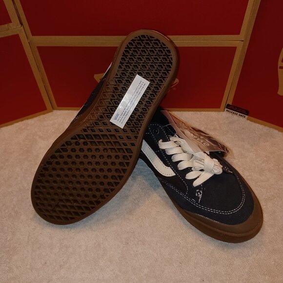 Vans Men's 7/Women's 8.5 Berle Pro Canvas Suede Skate Black Dark Gum - Picture 7 of 13